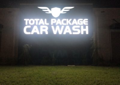 Total Package Car Wash bright sign